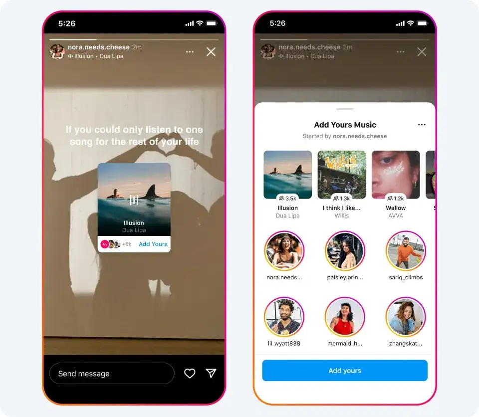 instagram story music sticker customization options
