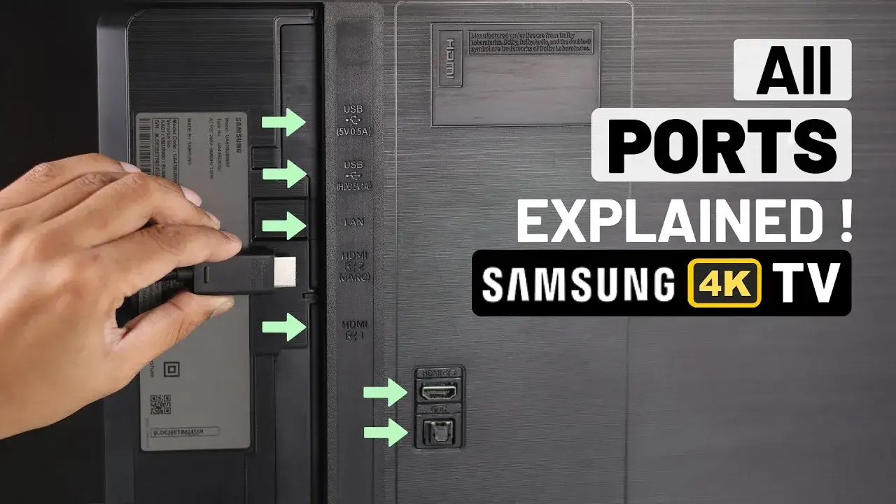 Nowoczesne porty telewizora Samsung vs stare gniazdo jack